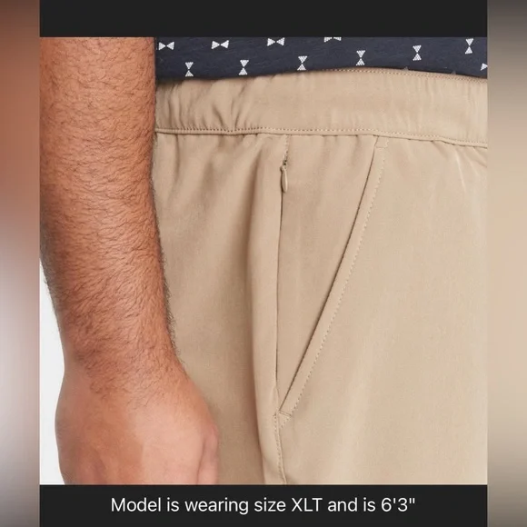 NWT Men’s Big & Tall Tech Jogger Pants - Goodfellow & Co. Khaki 3XL - Picture 2 of 4